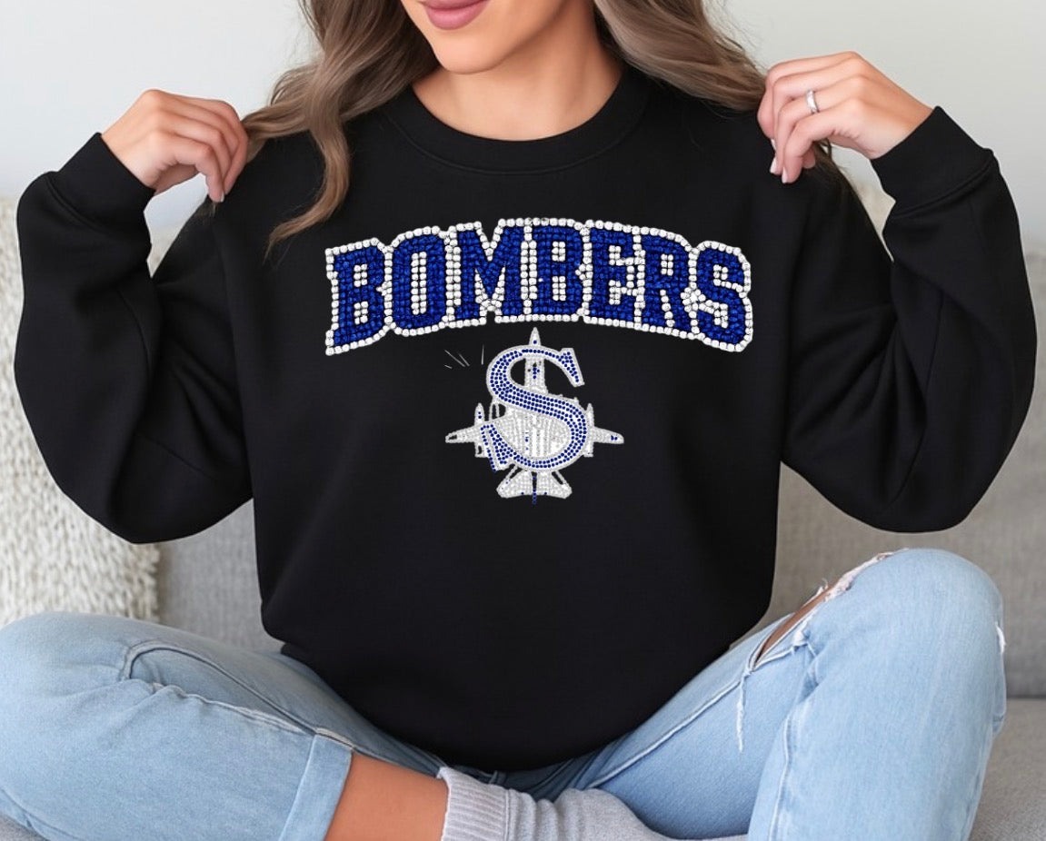 Bombers logo bling sweatshirt - 030