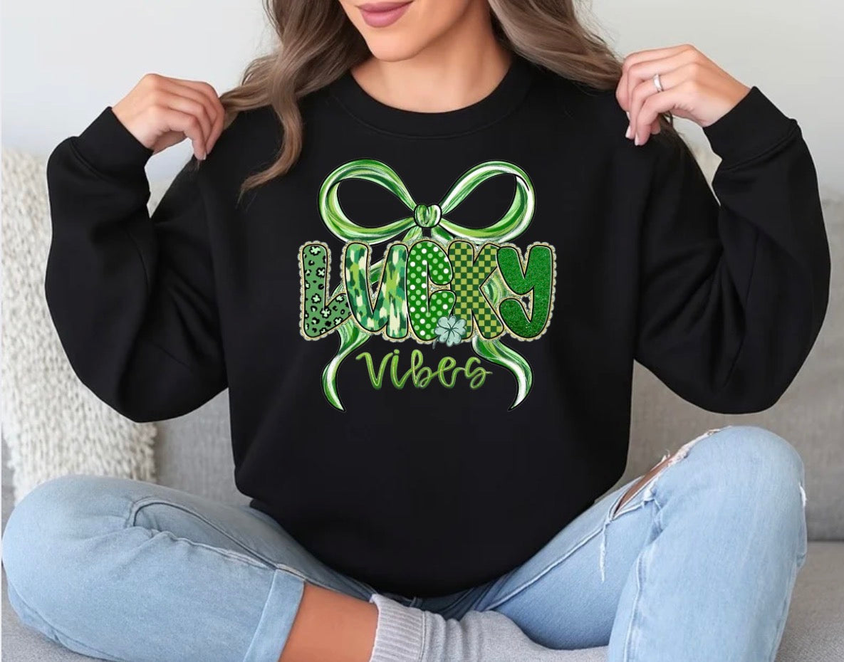 lucky vibes St. Patty's Day shirt