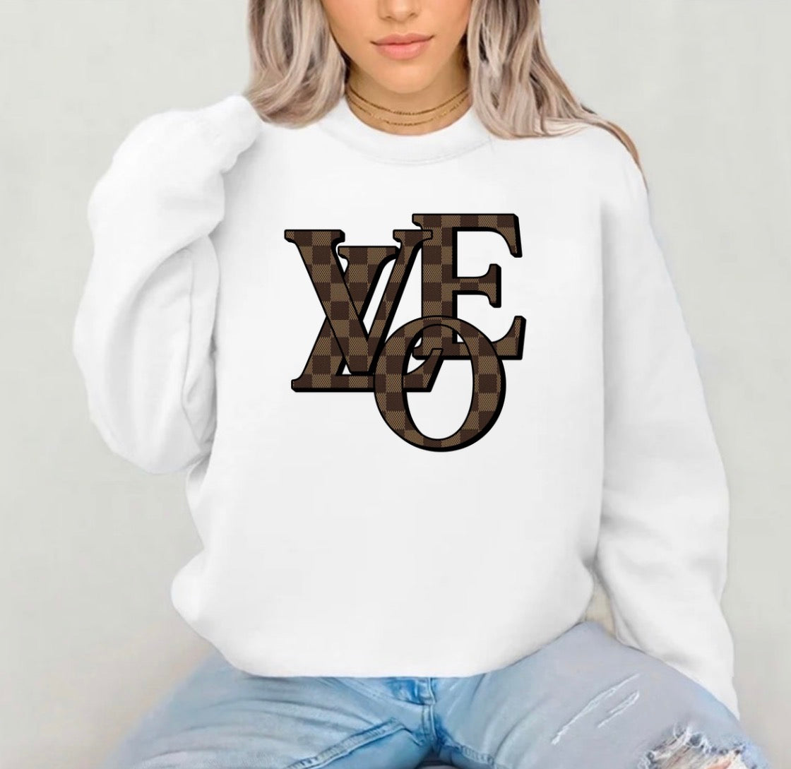 designer inspired love shirt