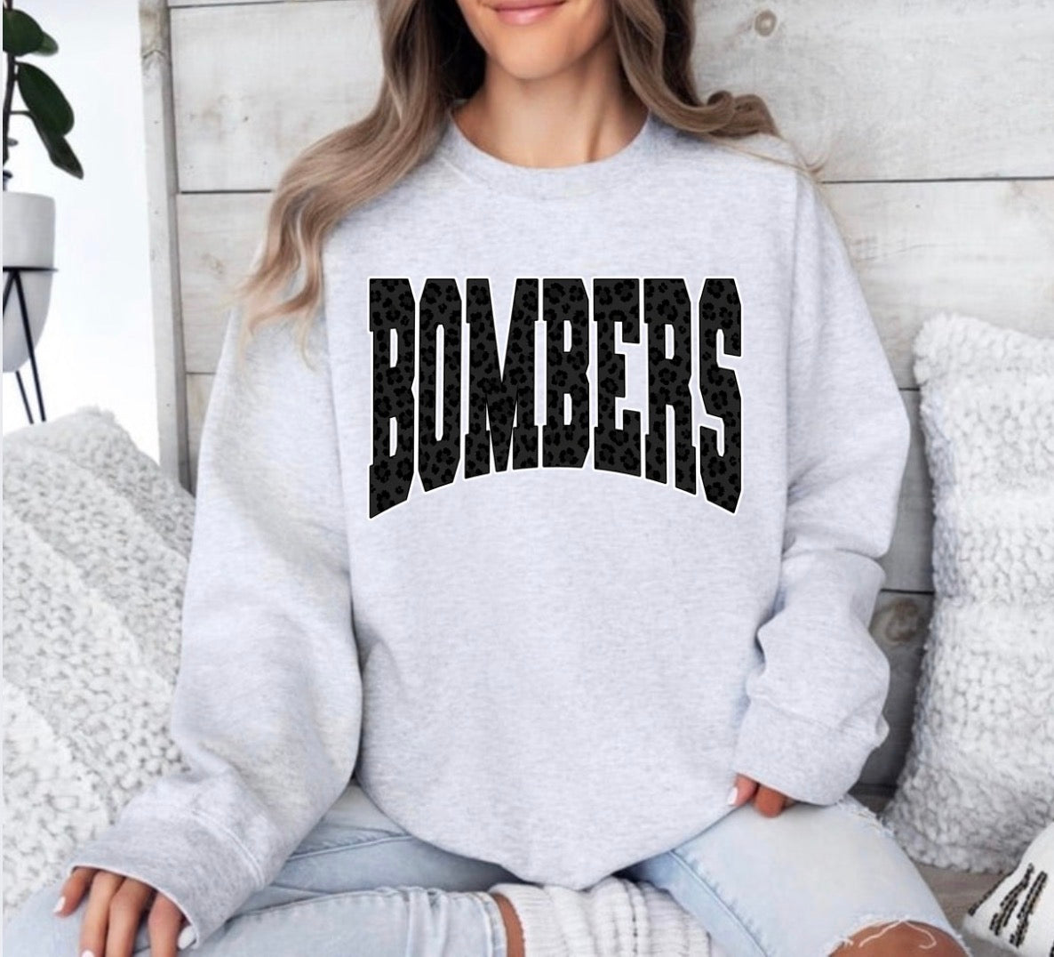 Bombers black cheetah design - tshirts, sweatshirts, hoodies - 022