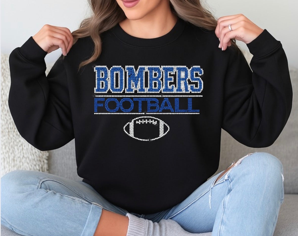Bombers football bling sweatshirt - 019