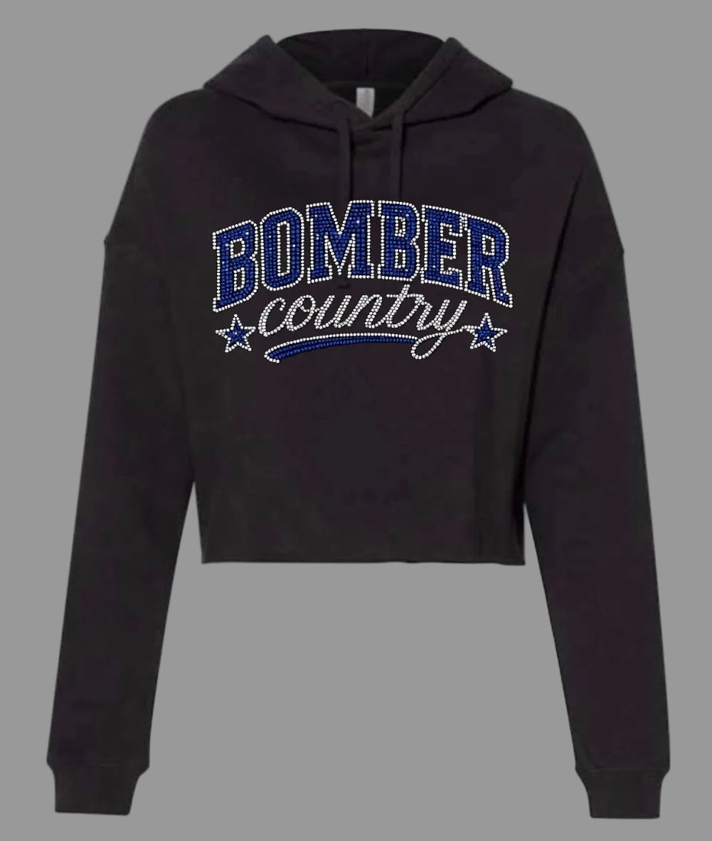Bombers country bling cropped hoodie - adult only  013