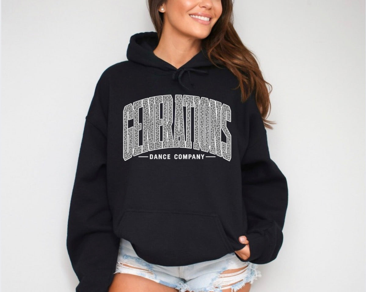 GDC Varsity Cheetah print hoodie - 051 - adult, youth, toddler