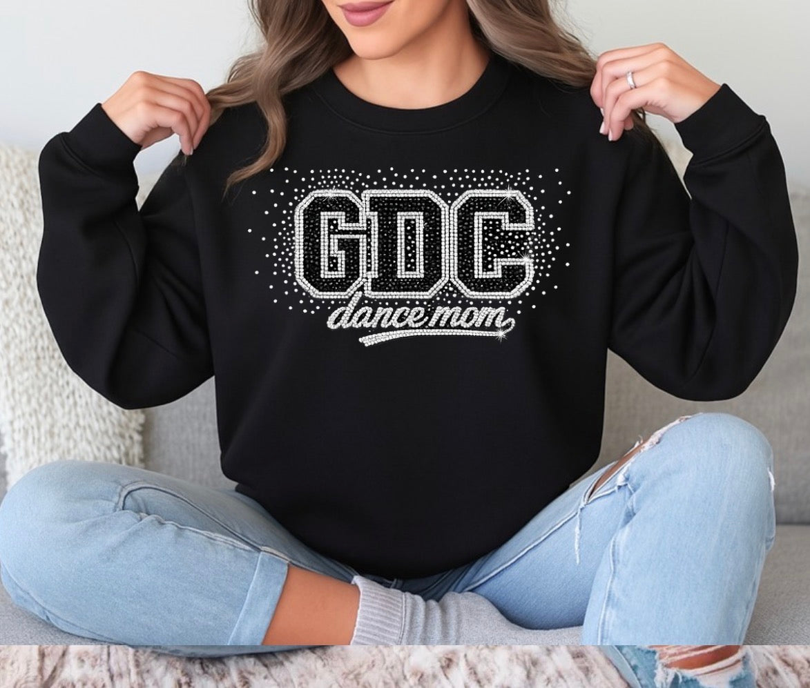 GDC dance mom bling sweatshirt - adult only - 084