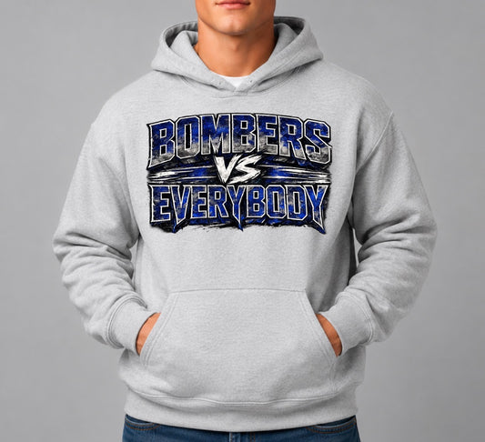 Bombers vs. Everyone hoodie - design 1 - 044