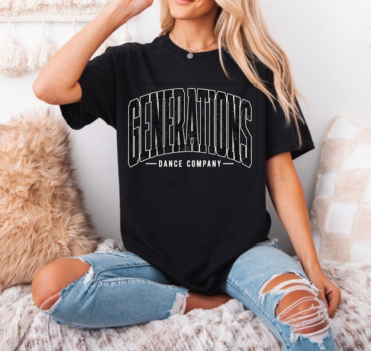 GDC Varsity distressed tshirt - 054 - adult, youth, toddler