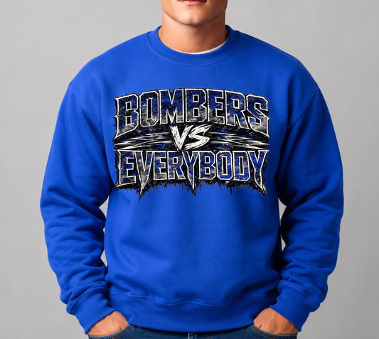 Bombers vs. Everyone sweatshirt - design 2 - 046