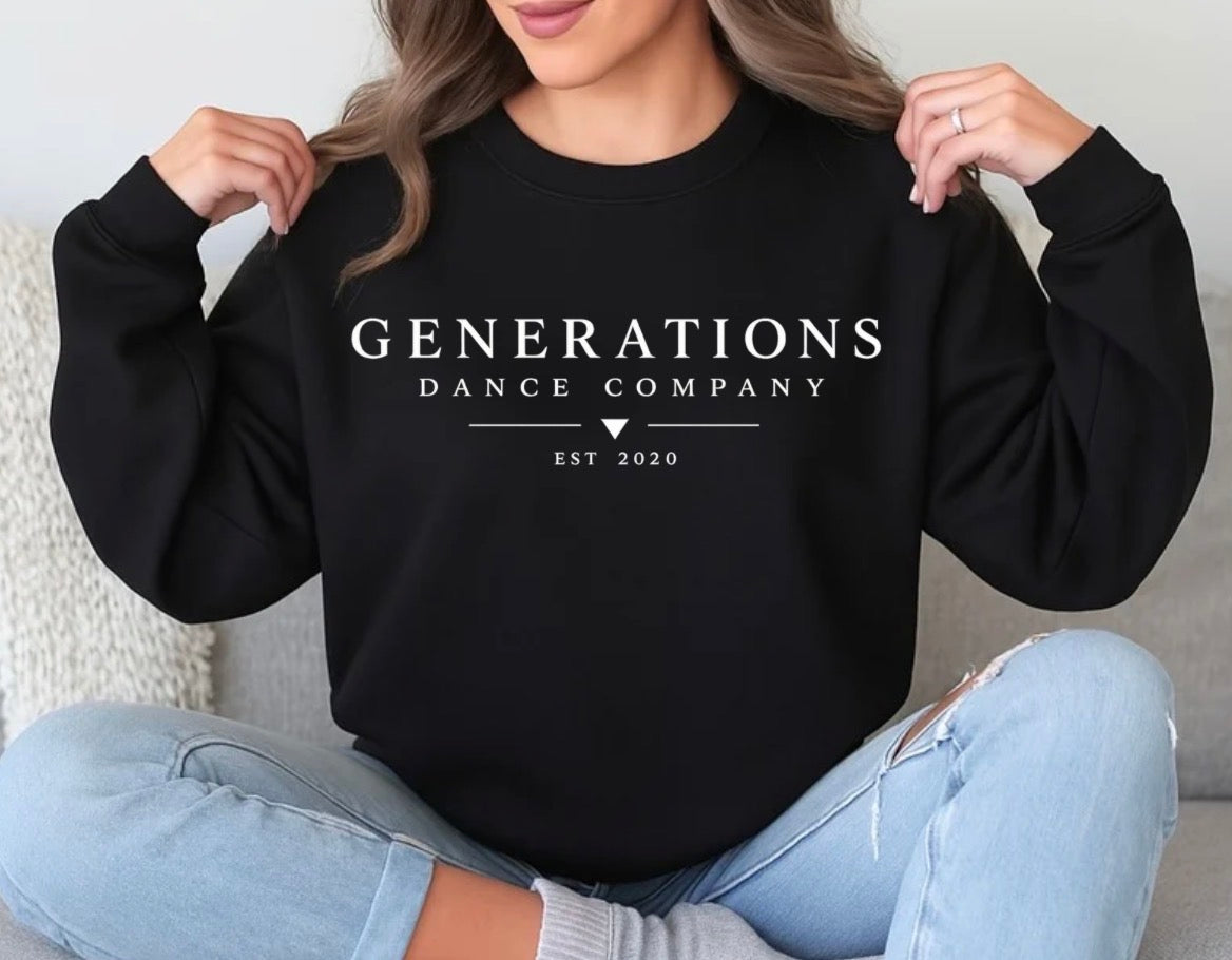 Generations Dance Company logo sweatshirt - 065 - adult, youth, toddler