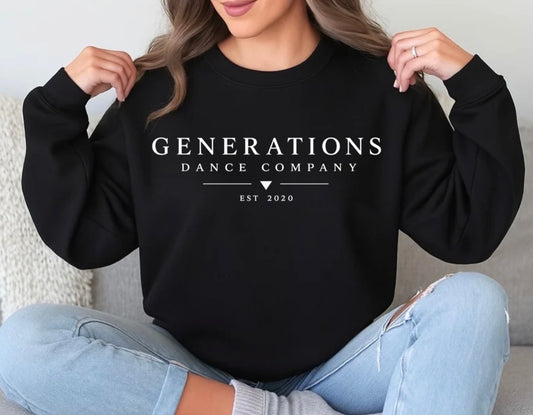 Generations Dance Company logo sweatshirt - 065 - adult, youth, toddler