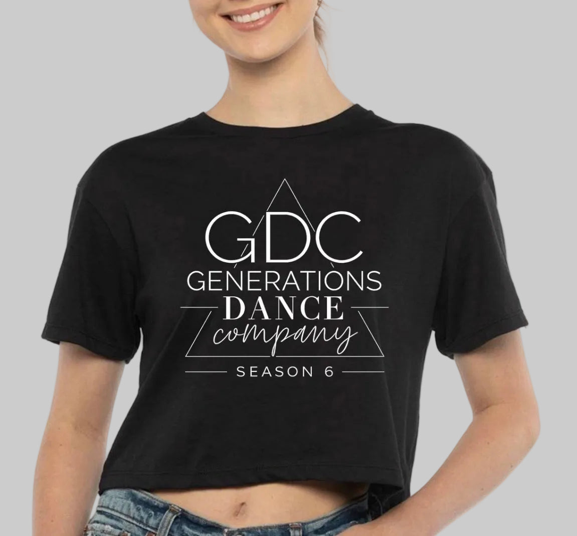 GDC logo season 6 design cropped tee - 061 - adult and youth