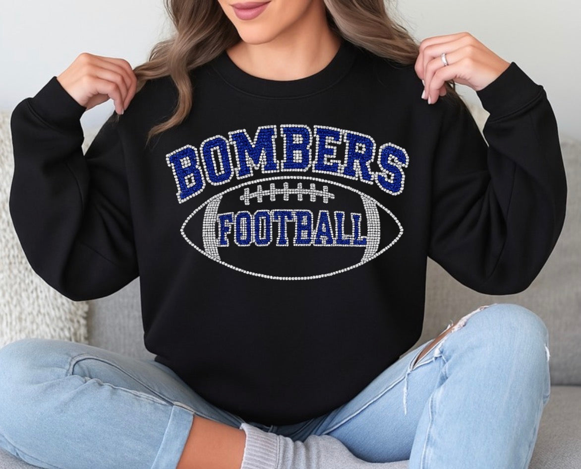 Bombers football bling sweatshirt - 026
