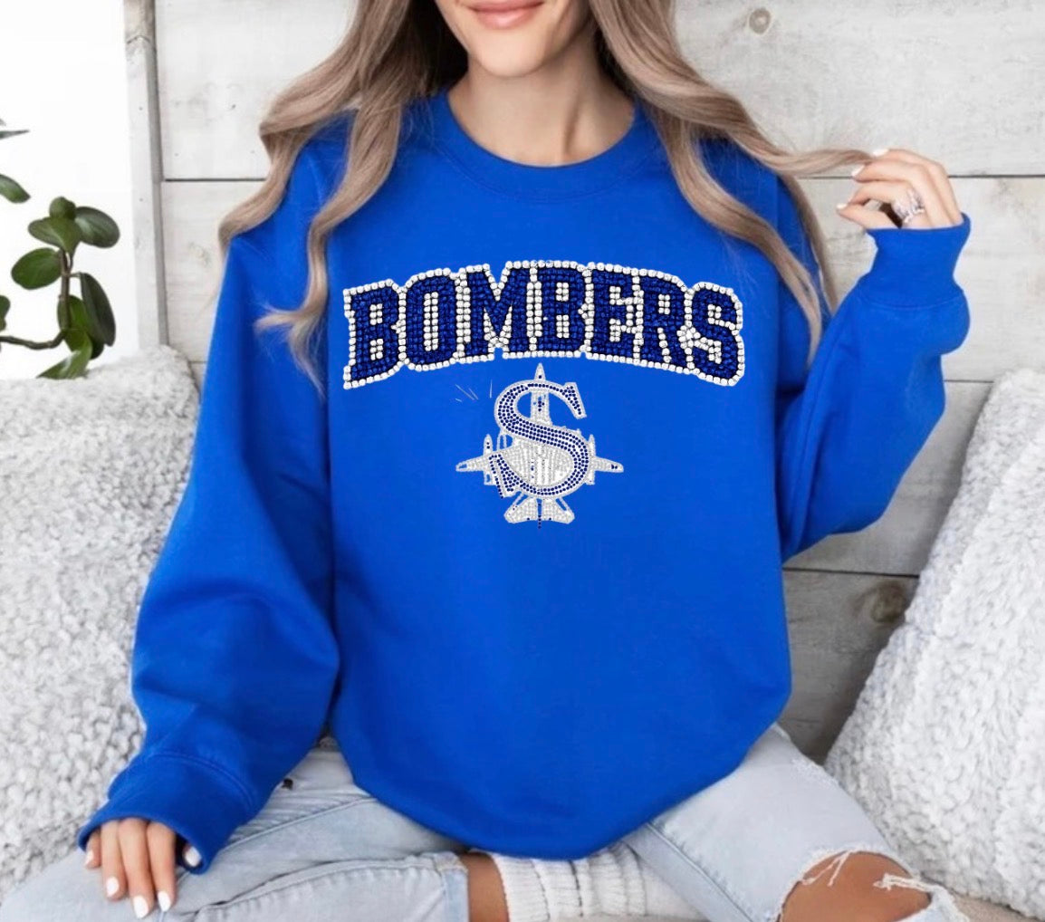 Bombers logo bling sweatshirt - 030