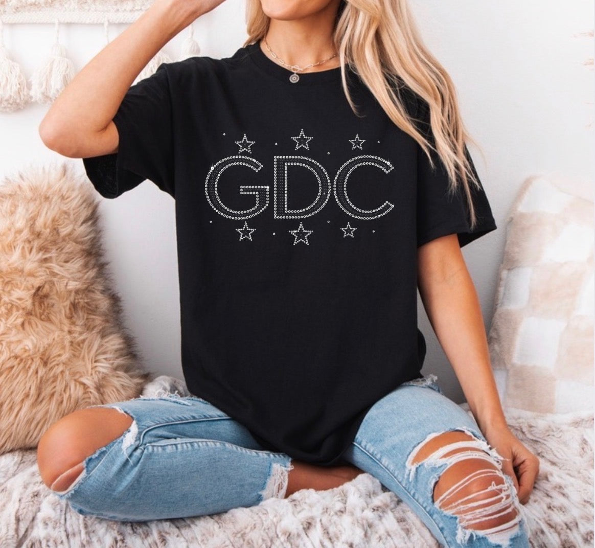 GDC bling stars tshirt - 007 - adult, youth, toddler