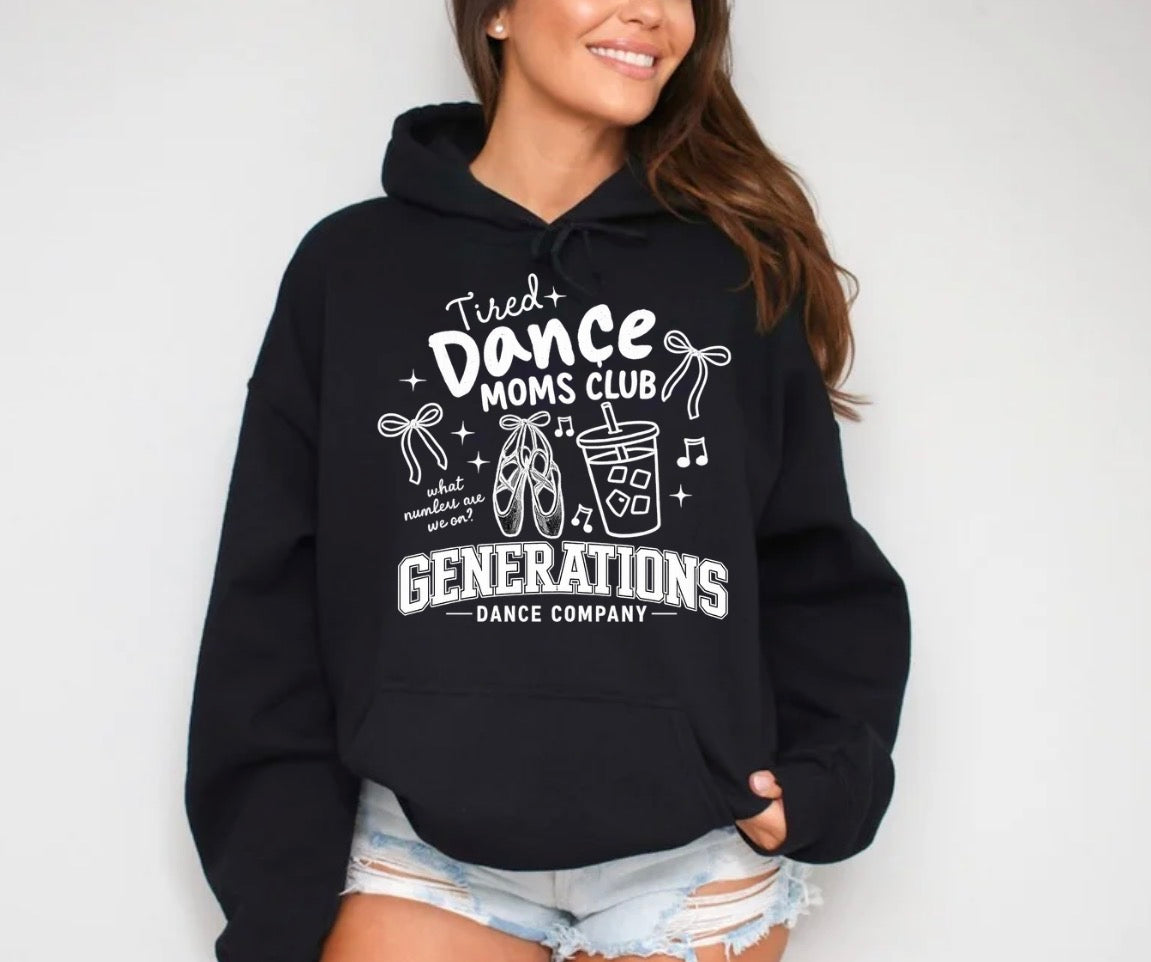 GDC tired dance moms hoodie - 072 - adult