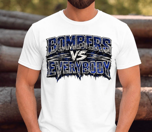 Bombers vs. Everyone tshirt - design 2 - 045