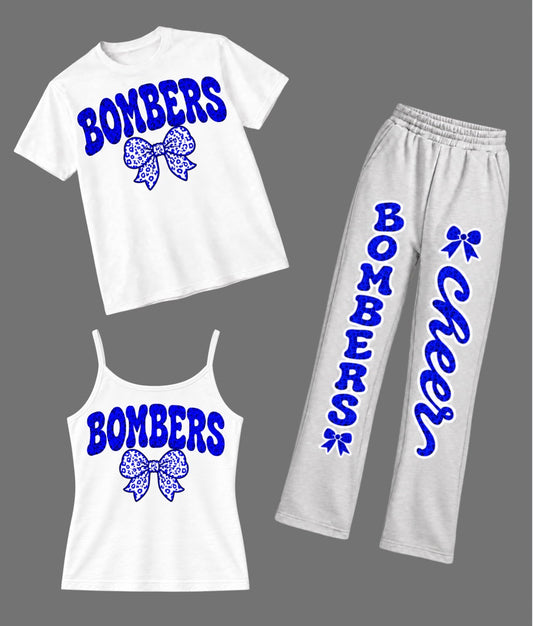 PRE-ORDER - nationals - open bottom sweatpants and shirt set - 038