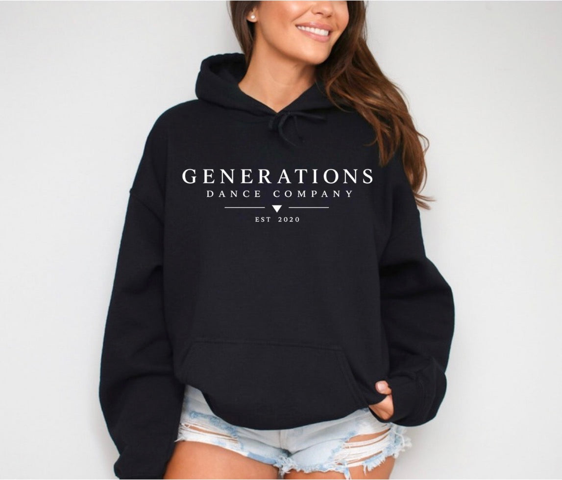 Generations Dance Company logo hoodie - 074 - adult, youth, toddler