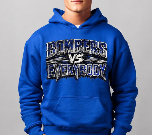 Bombers vs. Everyone hoodie - design 2 - 047