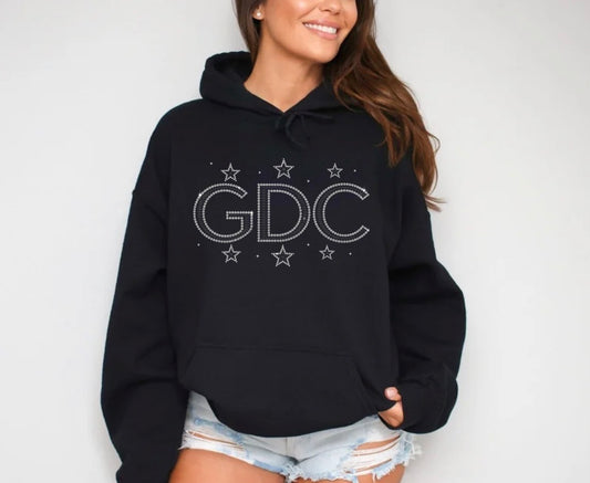 GDC bling stars hoodie - 009 - adult, youth, toddler