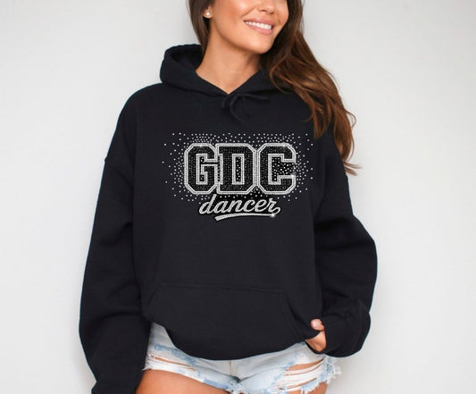 GDC dancer bling hoodie - adult, youth, toddler - 082