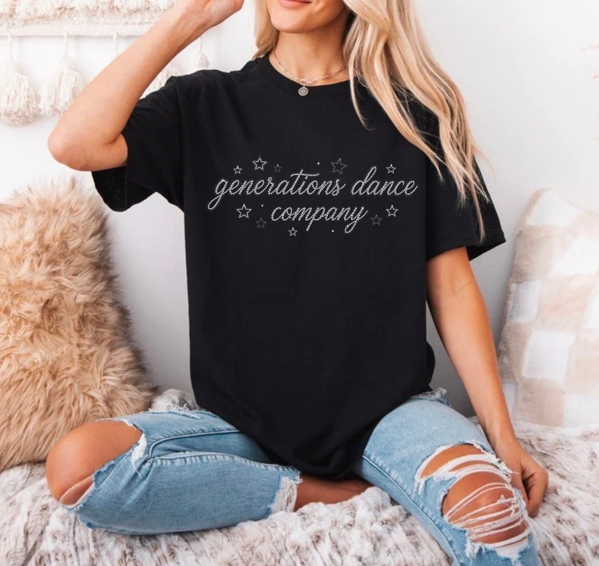 Generations Dance Company bling tshirt - 015 - adult, youth, toddler