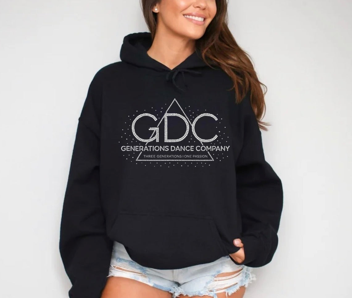 GDC bling triangle logo hoodie - 026 - adult, youth, toddler