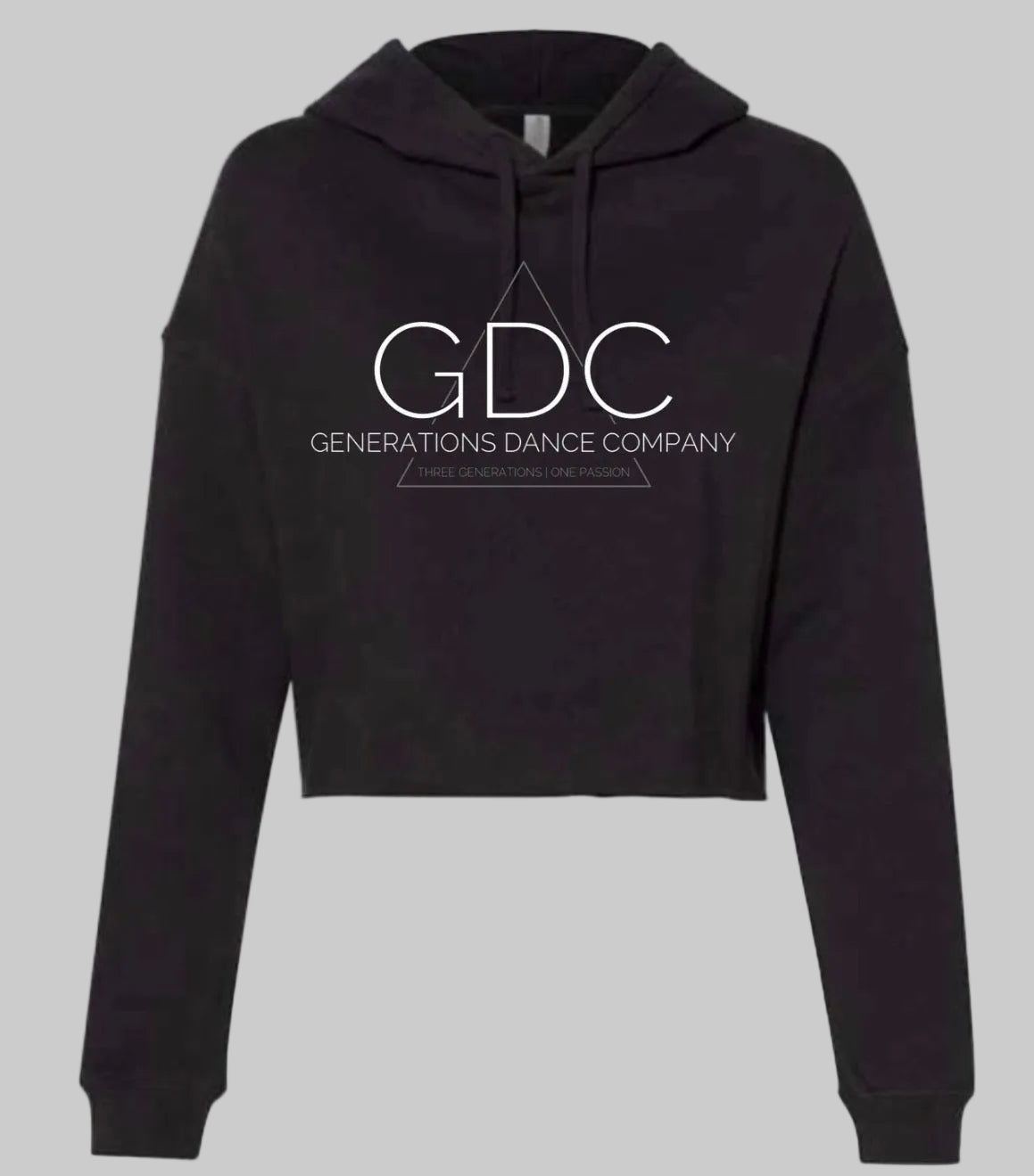 GDC logo - 063 - cropped hoodie - adult