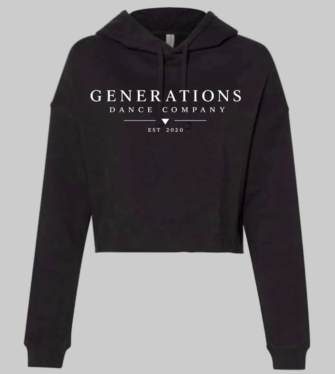 Generations Dance Company logo cropped hoodie - 067 - adult