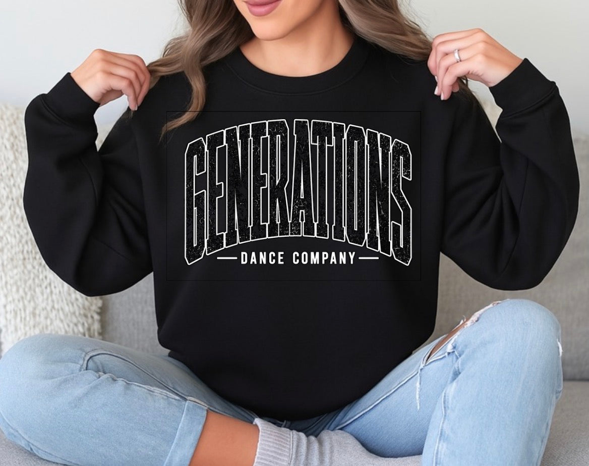 GDC Varsity distressed sweatshirt - 055 - adult, youth, toddler