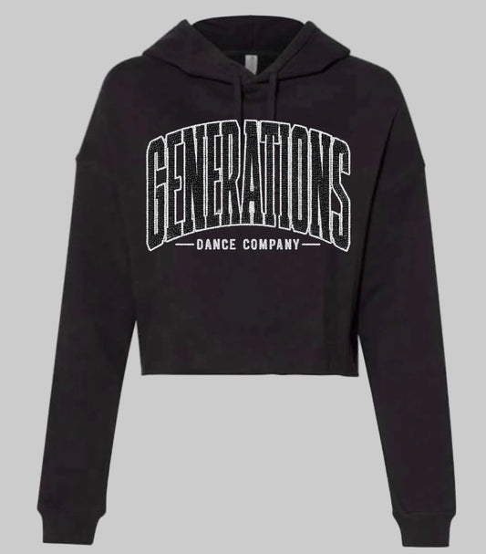 GDC Varsity bling cropped hoodie - 042 - adult