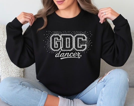GDC dancer bling sweatshirt - adult, youth, toddler - 081