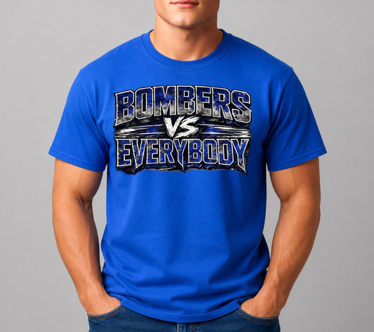 Bombers vs. Everyone tshirt - design 1 - 042
