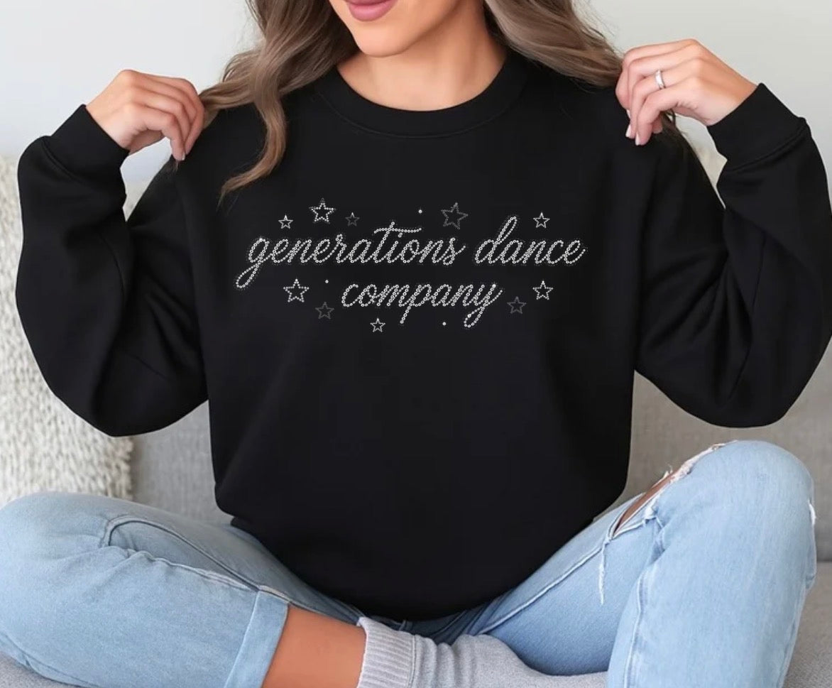 Generations Dance Company bling sweatshirt - 014 - adult, youth, toddler