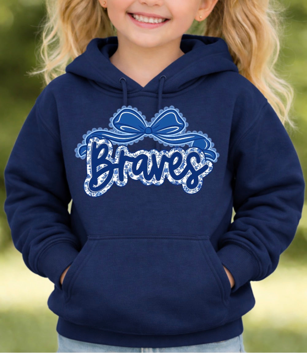 Braves bow shirt - 010