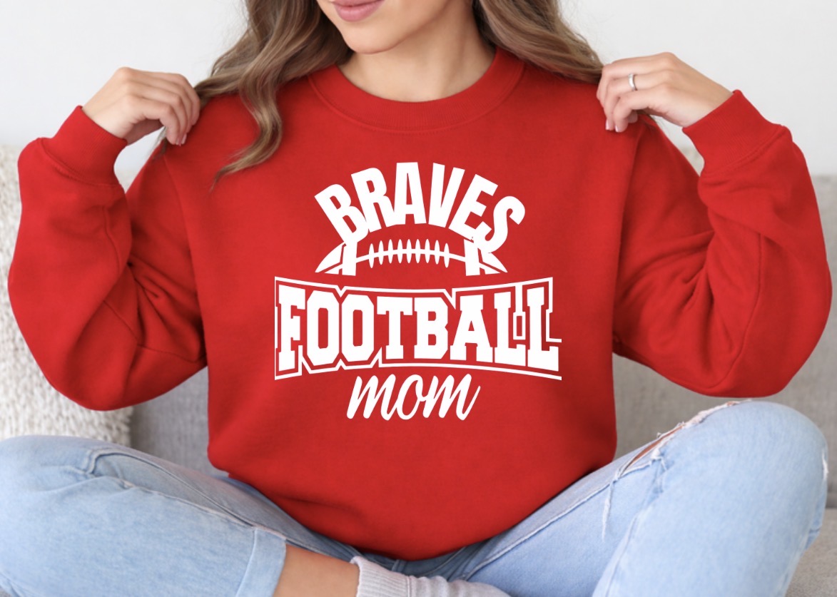 Braves football mom shirt - 013