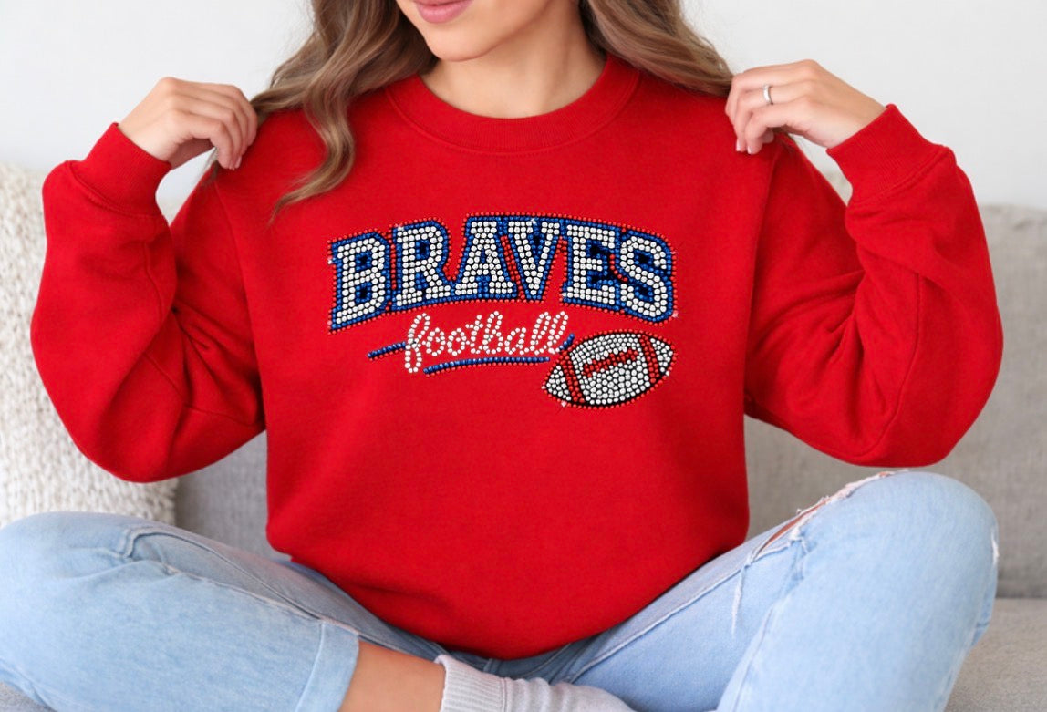 Braves football bling shirt - 008