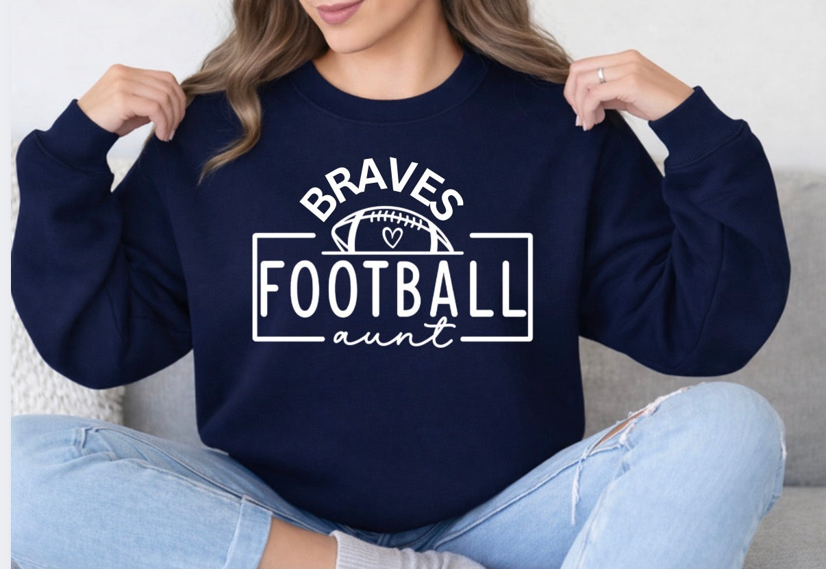 Braves football aunt shirt - 016