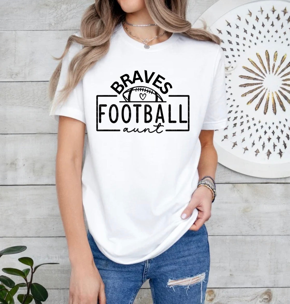 Braves football aunt shirt - 016