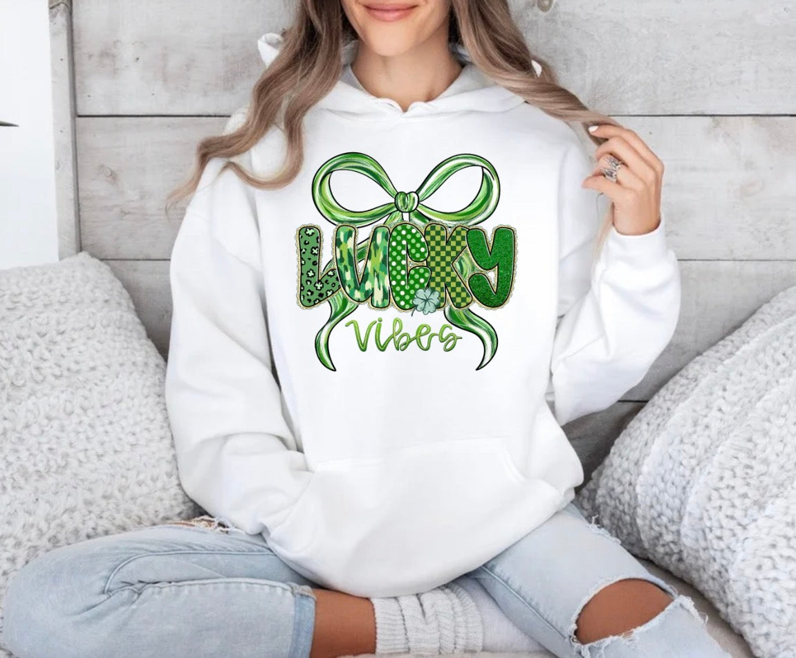 lucky vibes St. Patty's Day shirt