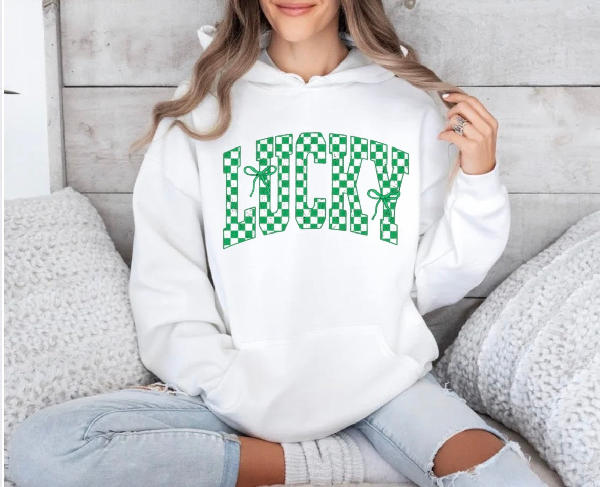 lucky checkered design shirt