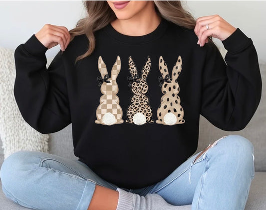 pattern bunnies easter design shirt