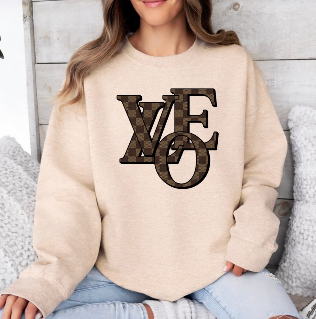 designer inspired love shirt