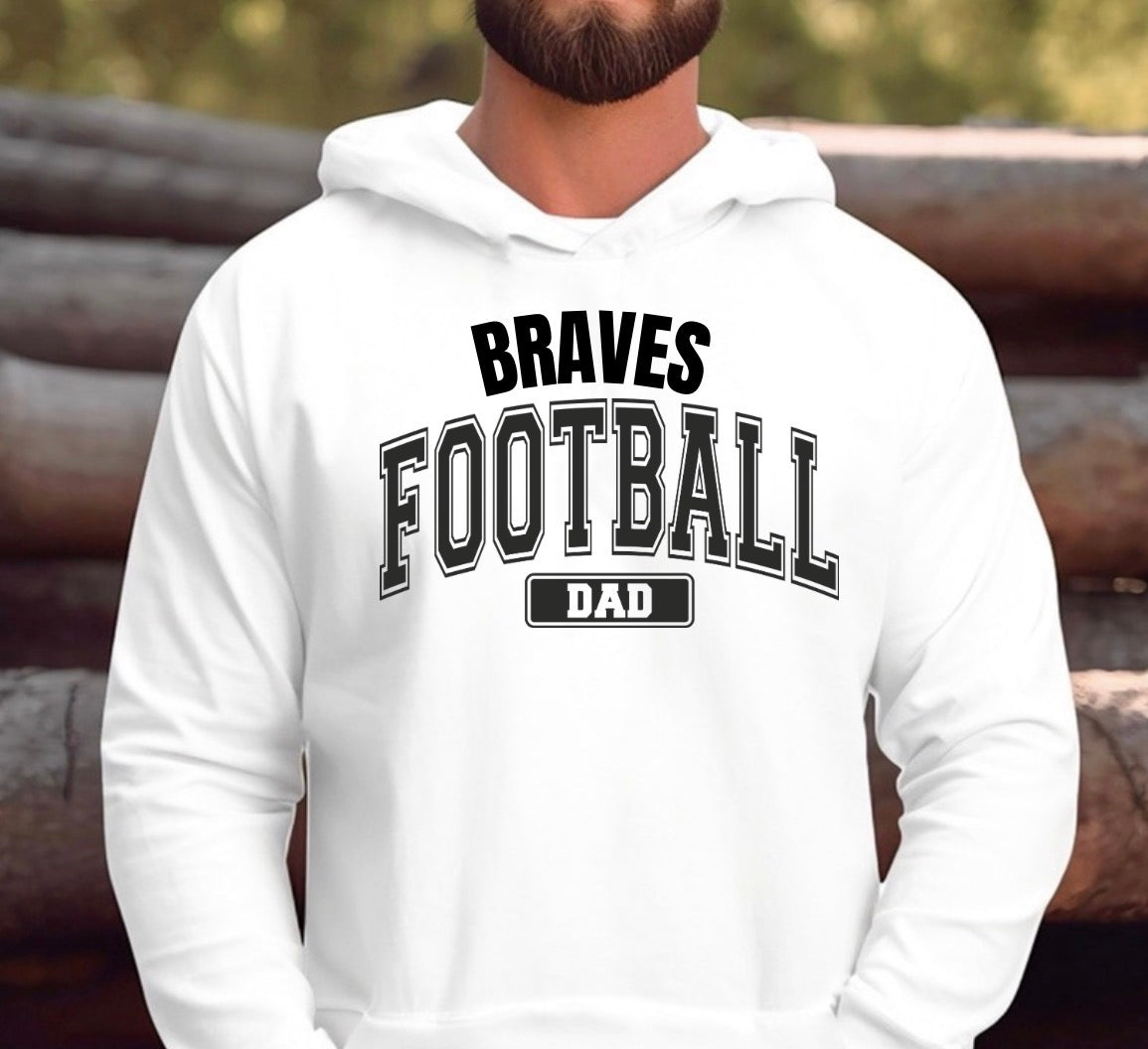 Braves football dad shirt - 011