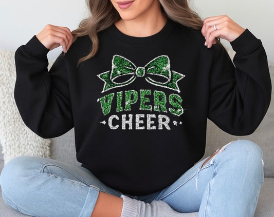 Vipers cheer bling with bow - 010