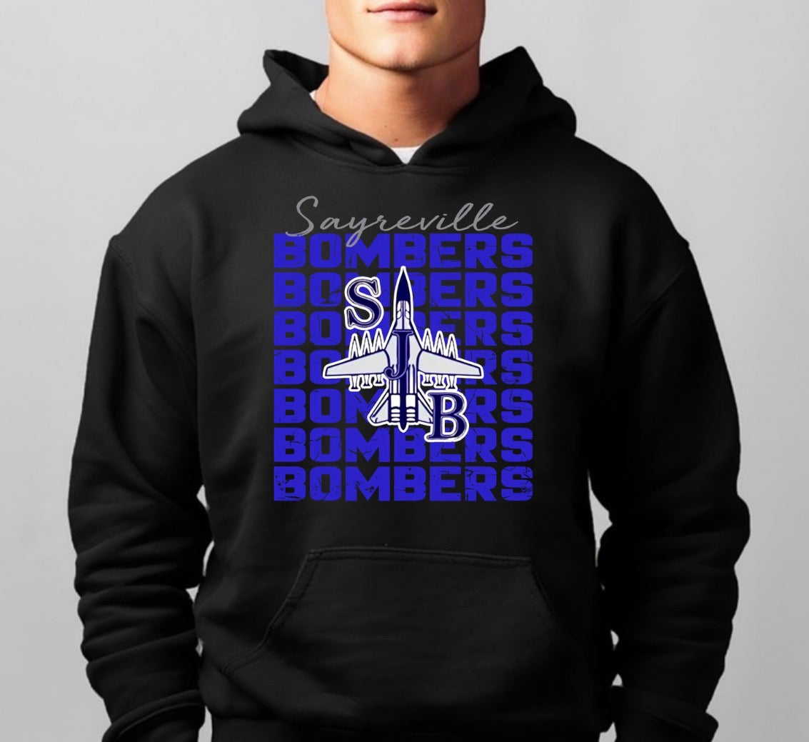 bombers multi with logo centered - tshirts, sweatshirts, hoodies - 035