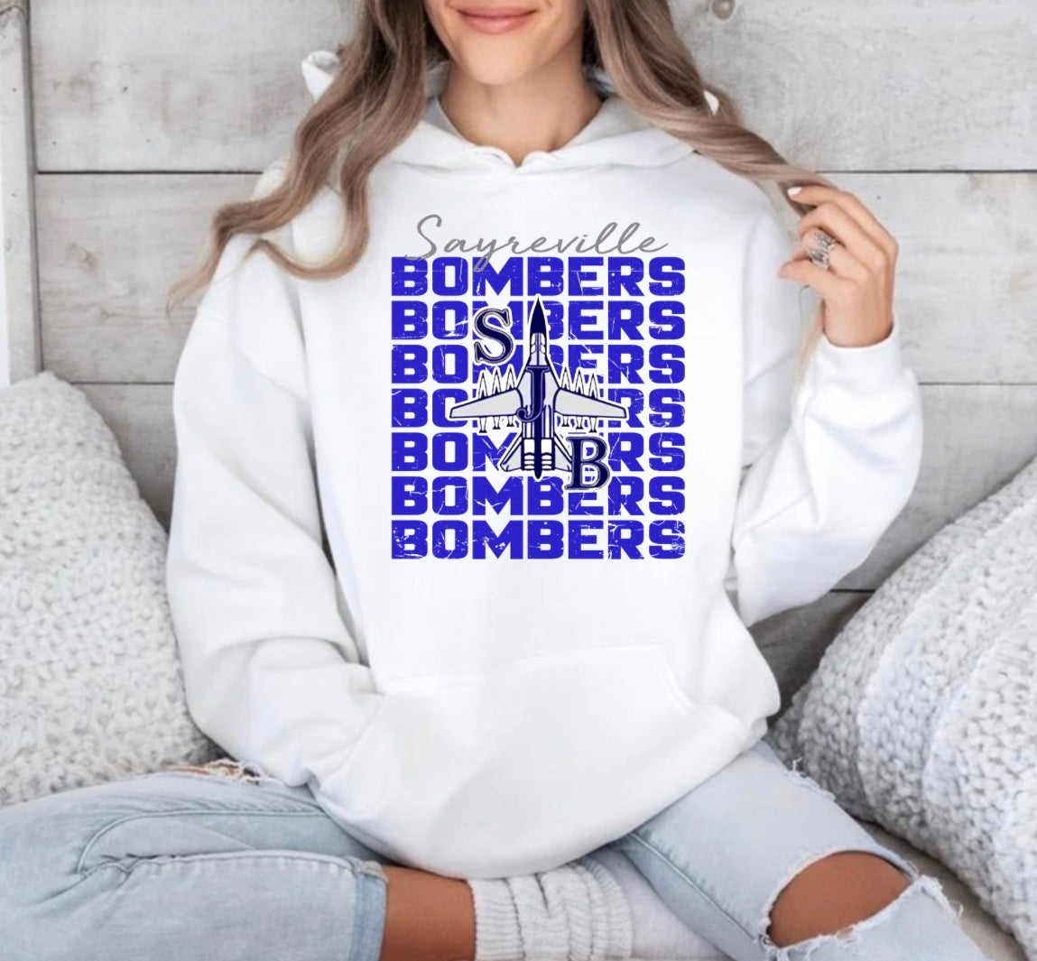 bombers multi with logo centered - tshirts, sweatshirts, hoodies - 035