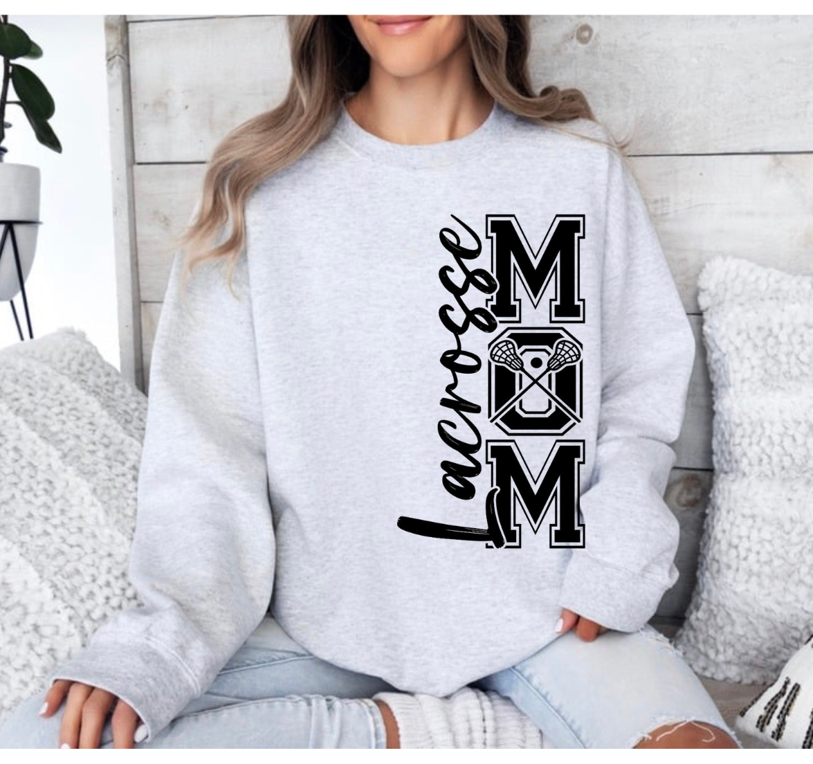 lacrosse mom on side shirt