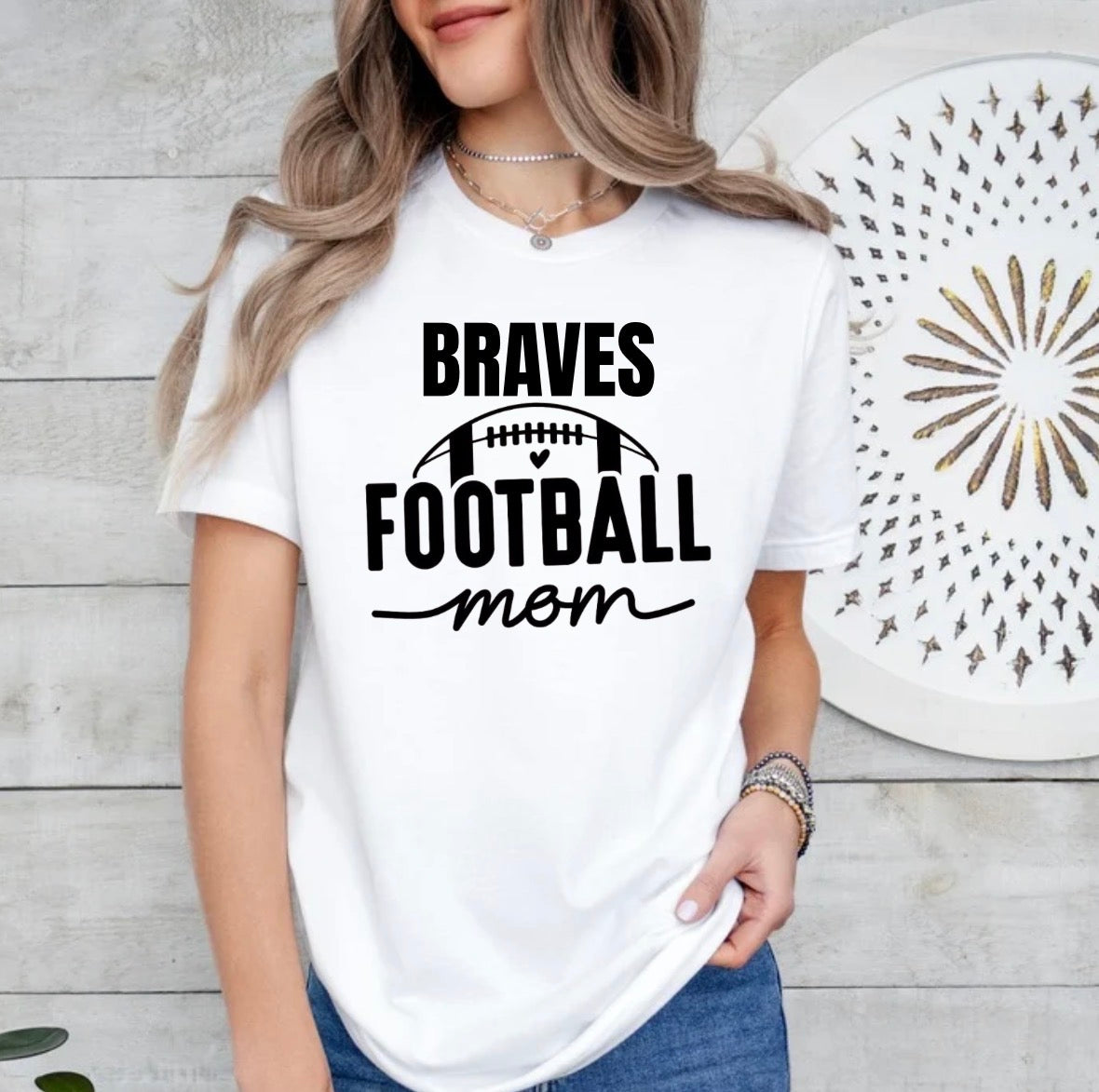 Braves football mom shirt - 002
